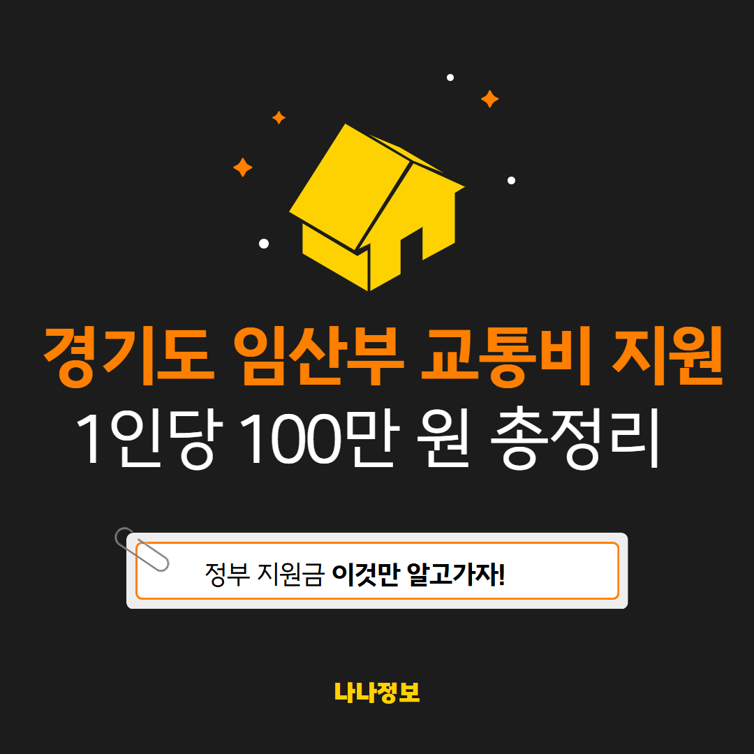 경기도 임산부 교통비 지원